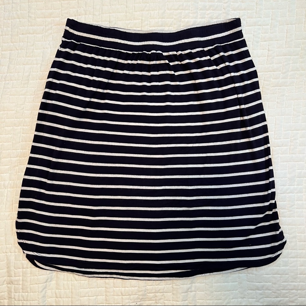 Striped Jersey Knit Skirt